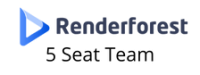 5 Seat User Renderforest - Reseller Package - $5 Each